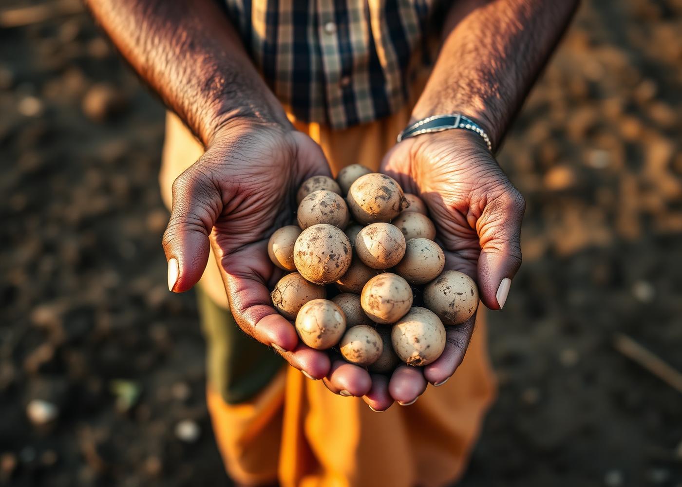 Bangladeshi potato farmer