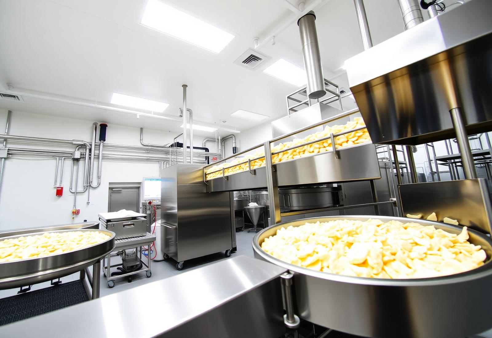 Modern potato flake processing facility